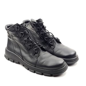 Ecco Gore-Tex Black Leather waterproof boots